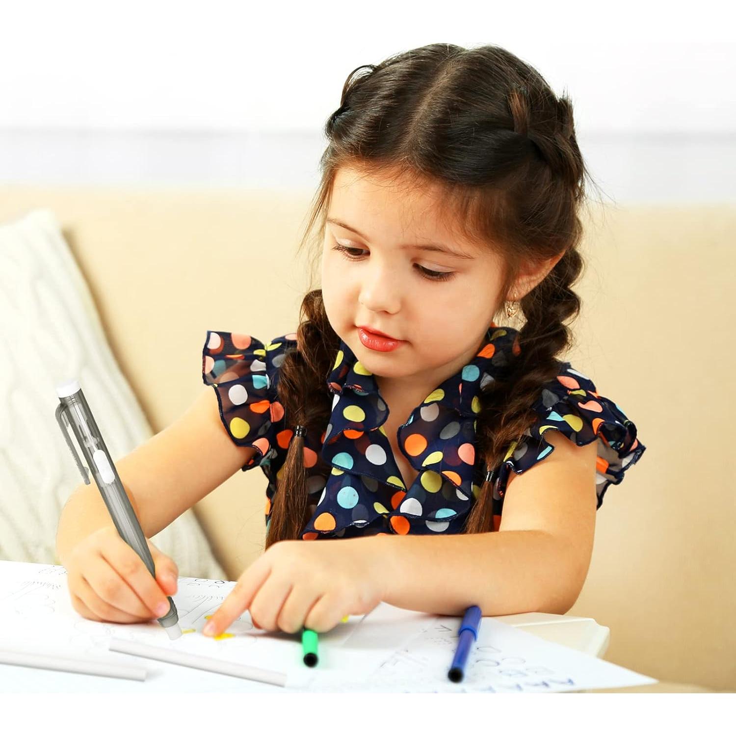 Set 12 Borradores Mecánicos Retráctiles Eersida Negro