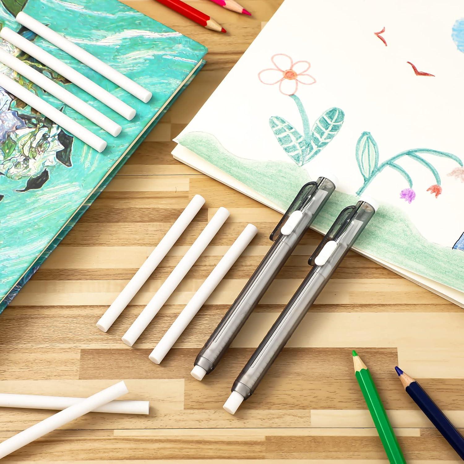 Set 12 Borradores Mecánicos Retráctiles Eersida Negro