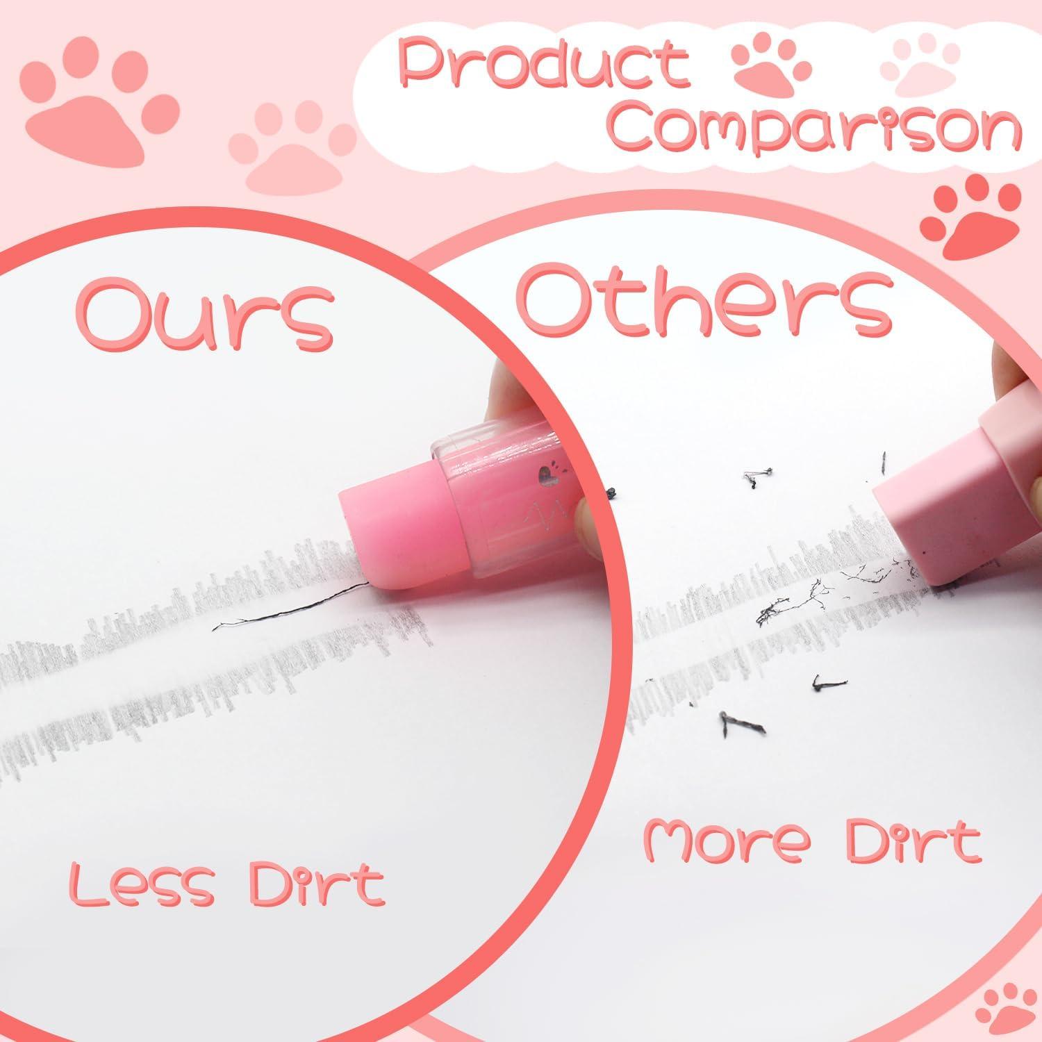 Borradores Retráctiles Benvo 4Pcs Patita de Gato Gel