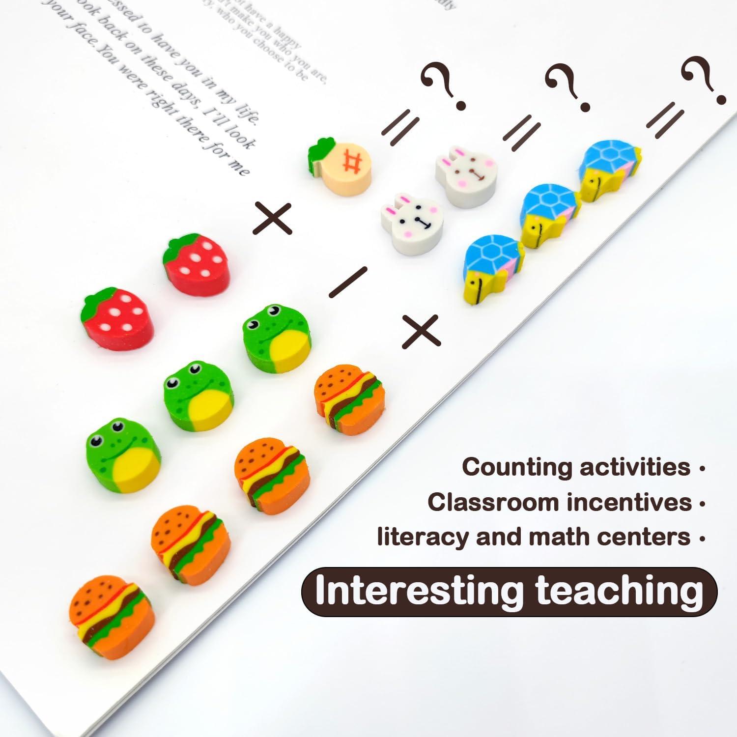 Borradores Mini 150pcs BlingKingdom Animales Frutas No Tóxicos