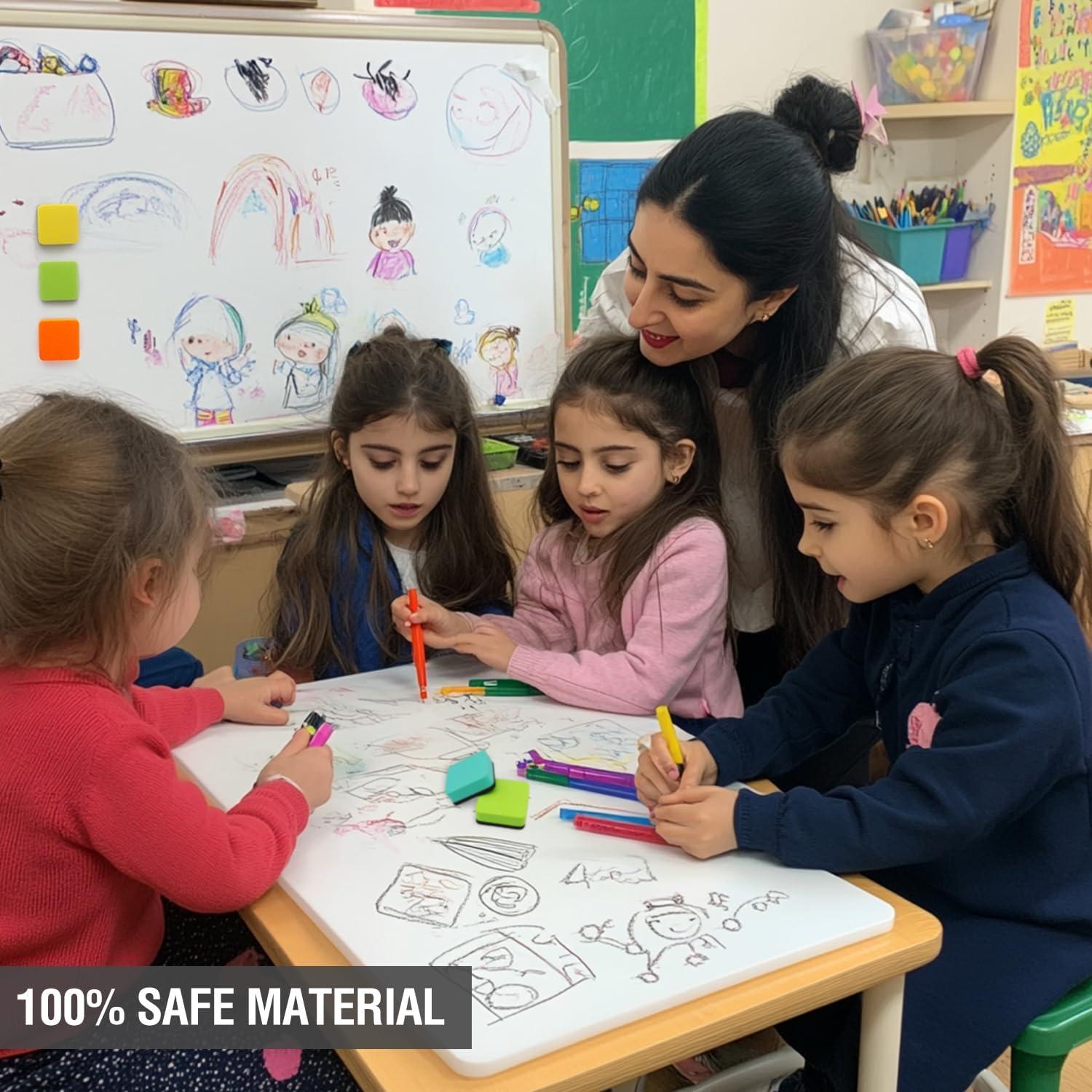 Mini Borradores Magnéticos de Pizarra Blanca PRZRU - 8 Piezas