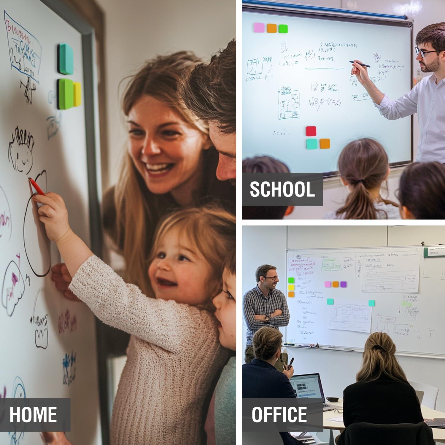 Mini Borradores Magnéticos de Pizarra Blanca PRZRU - 8 Piezas