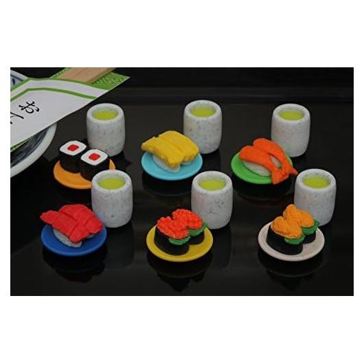 Borradores Iwako Japoneses Mini Sushi 6 Piezas Ecológicos