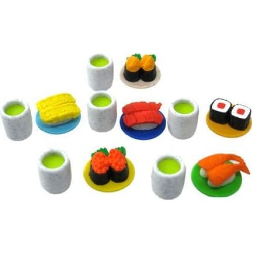 Borradores Iwako Japoneses Mini Sushi 6 Piezas Ecológicos