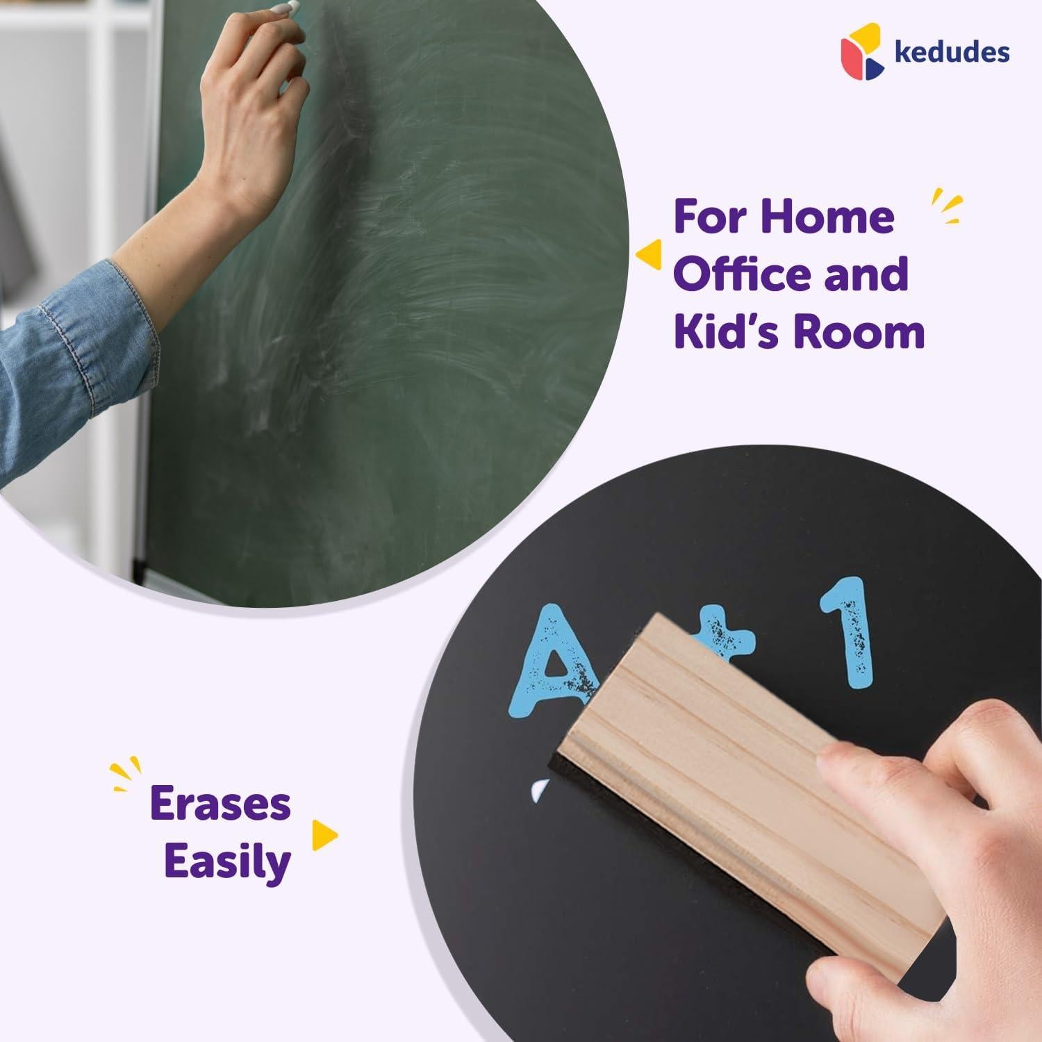 Borrador de Pizarra Kedudes 2 Paquete 12.45 cm Fieltro Premium