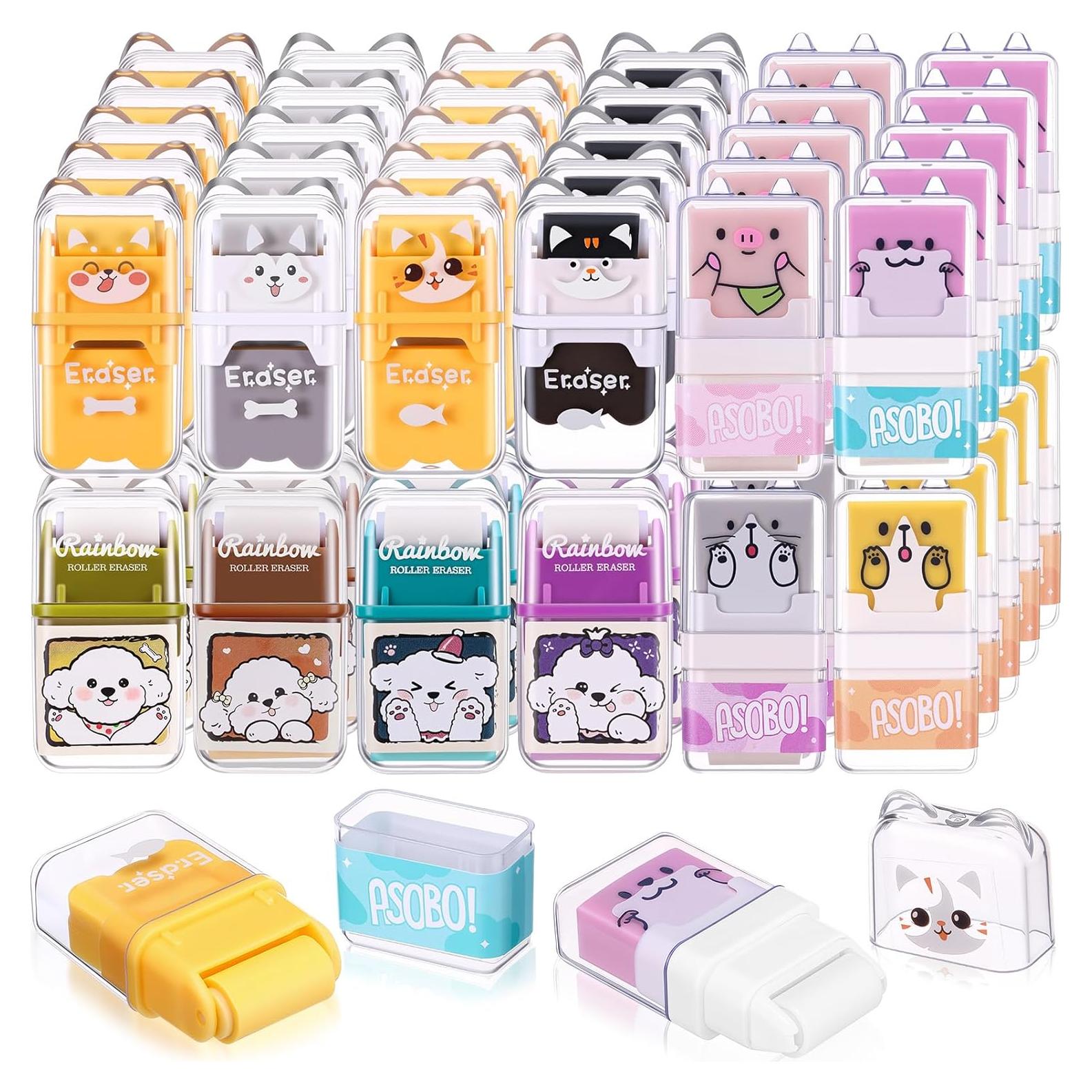 Gomas de Borrar para Niños Seajan 44 Piezas Tema Animales