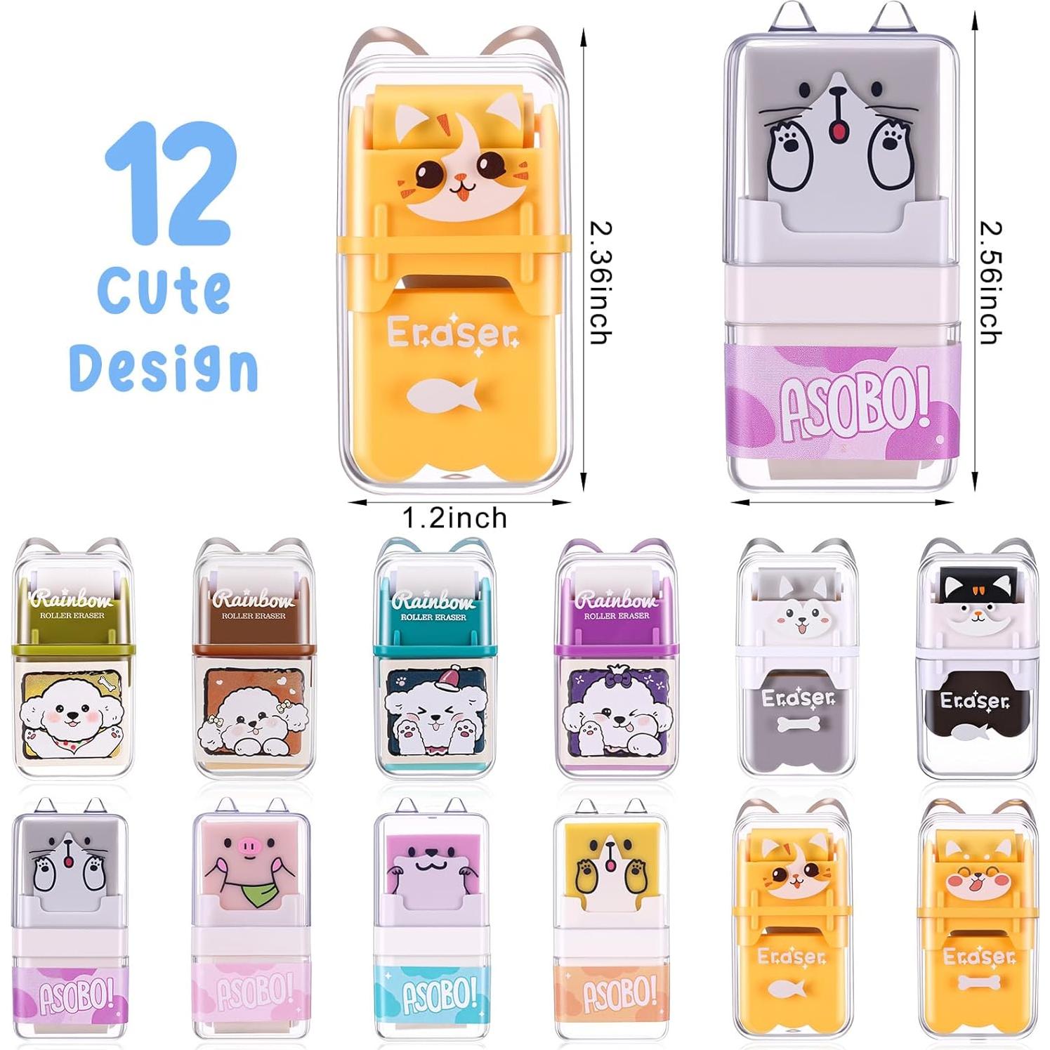 Gomas de Borrar para Niños Seajan 44 Piezas Tema Animales