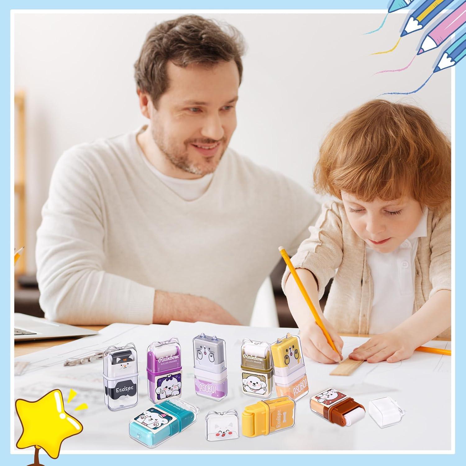 Gomas de Borrar para Niños Seajan 44 Piezas Tema Animales