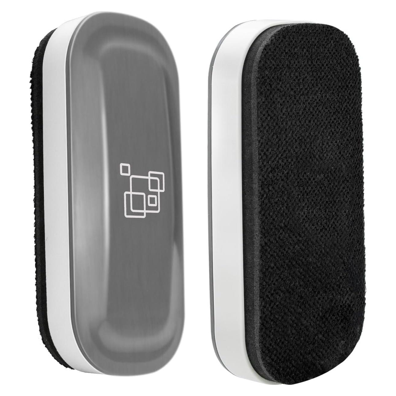 Borrador Magnético de Pizarra Blanca Maxtek - Paquete de 2 Gris