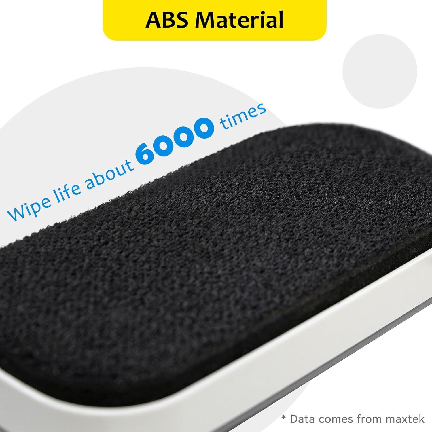 Borrador Magnético de Pizarra Blanca Maxtek - Paquete de 2 Gris