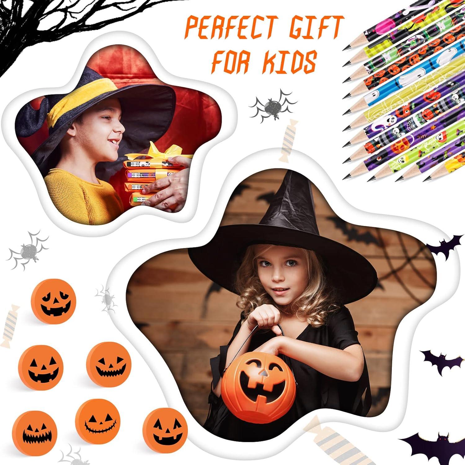 Conjunto de Lápices y Borradores de Halloween Yexiya 48 Piezas