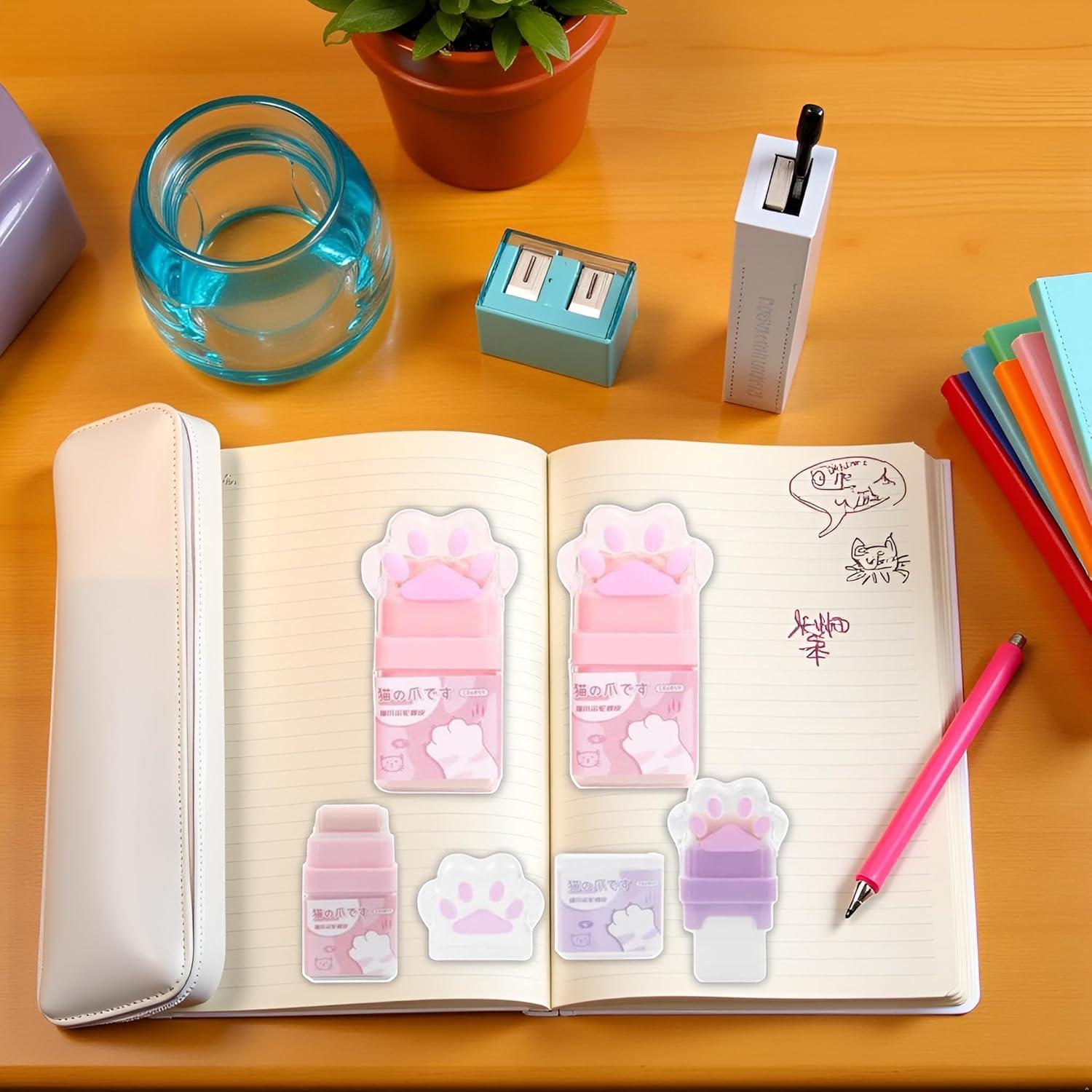 Borrador Rodante Patita de Gato ZGLUZP - Set de 2 Pcs Multicolor