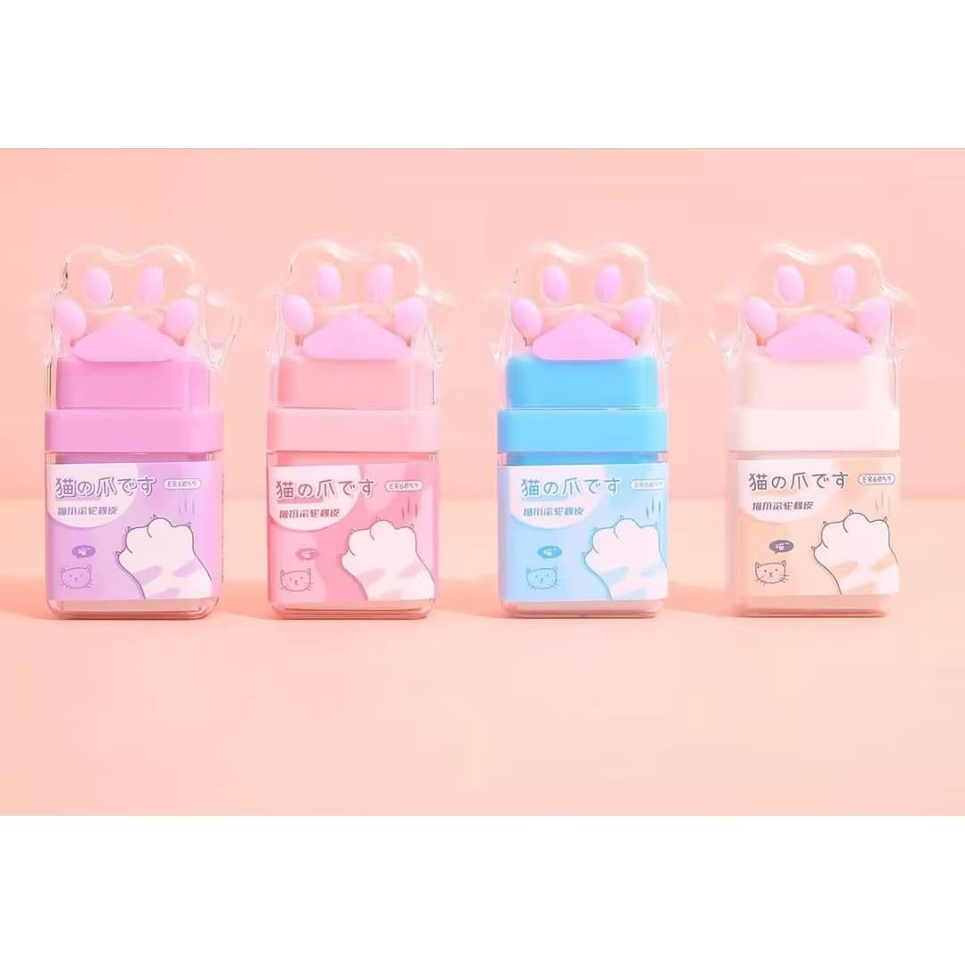 Borrador Rodante Patita de Gato ZGLUZP - Set de 2 Pcs Multicolor