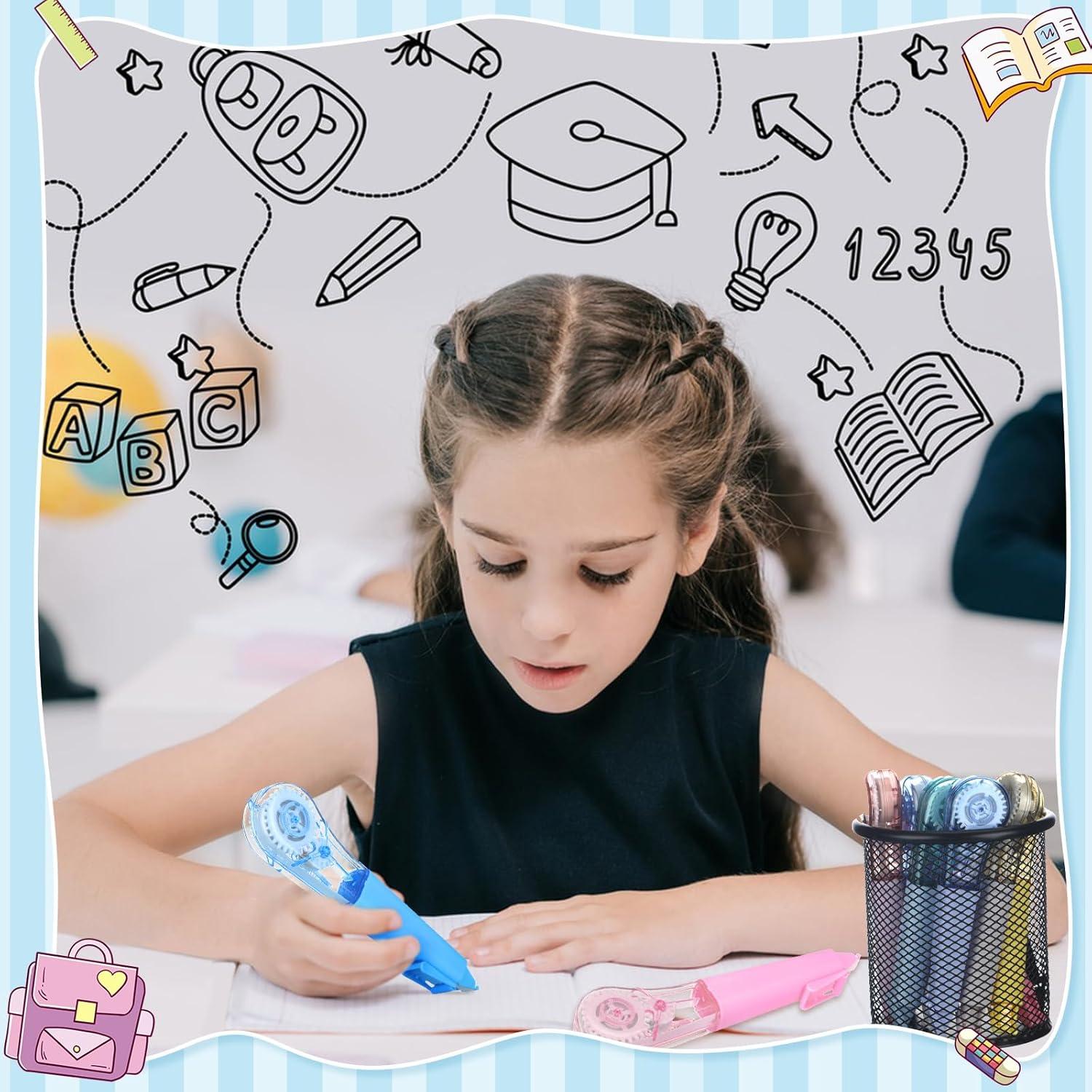 Paquete de 9 bolígrafos correctores Auroray 1.27 cm x 600 cm