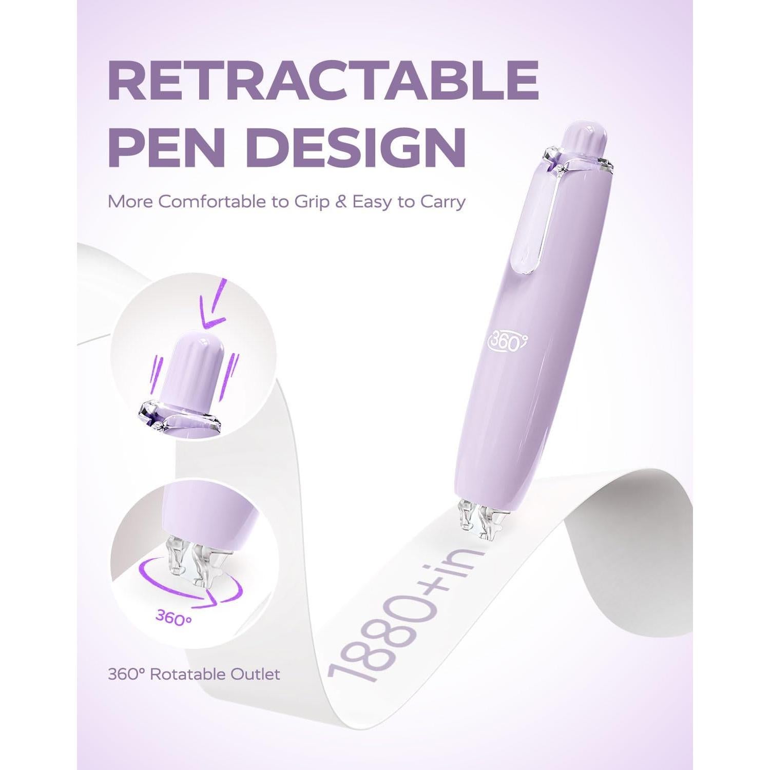 Cinta Correctora Retráctil Cuatro Caramelos 6mm Blanca 4PCS