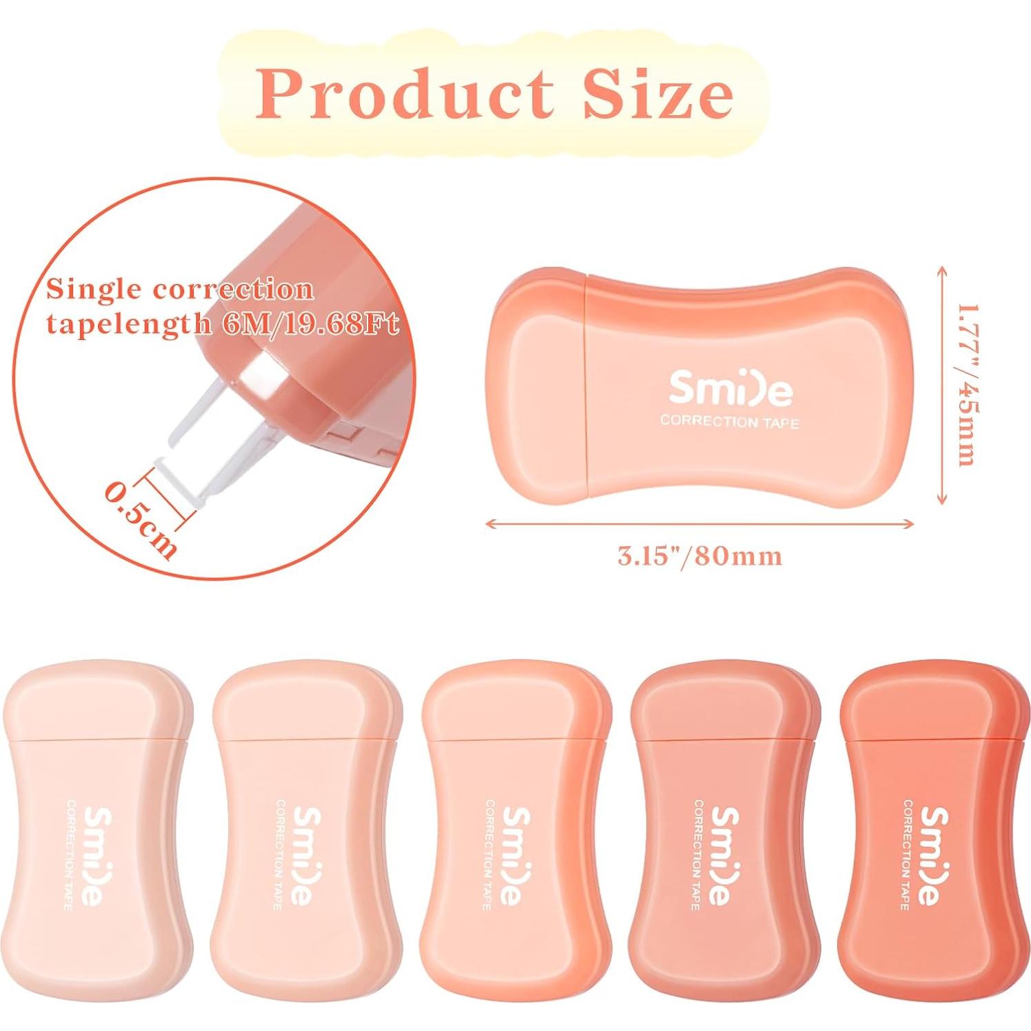 Cinta Correctora Temiary 10 Pcs Blanca, Aplicadores Suaves