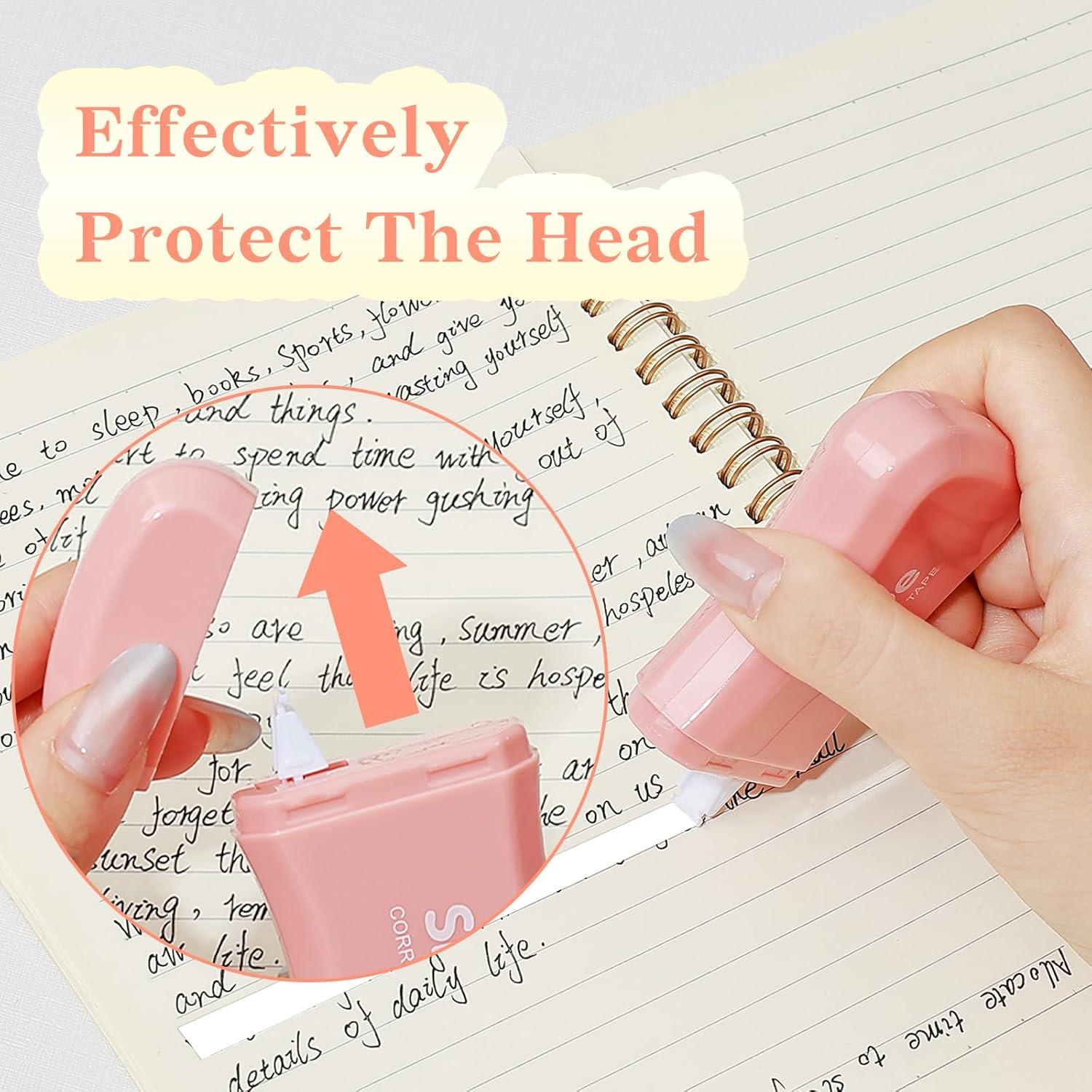 Cinta Correctora Temiary 10 Pcs Blanca, Aplicadores Suaves