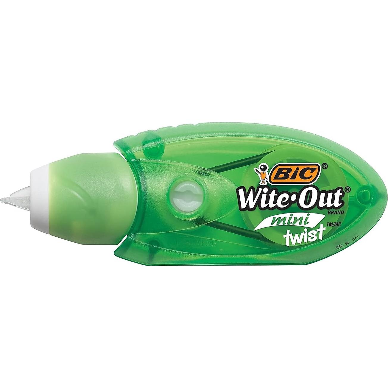 Cinta de Corrección BIC Mini Twist Wite-Out 2/Paq 32.9g