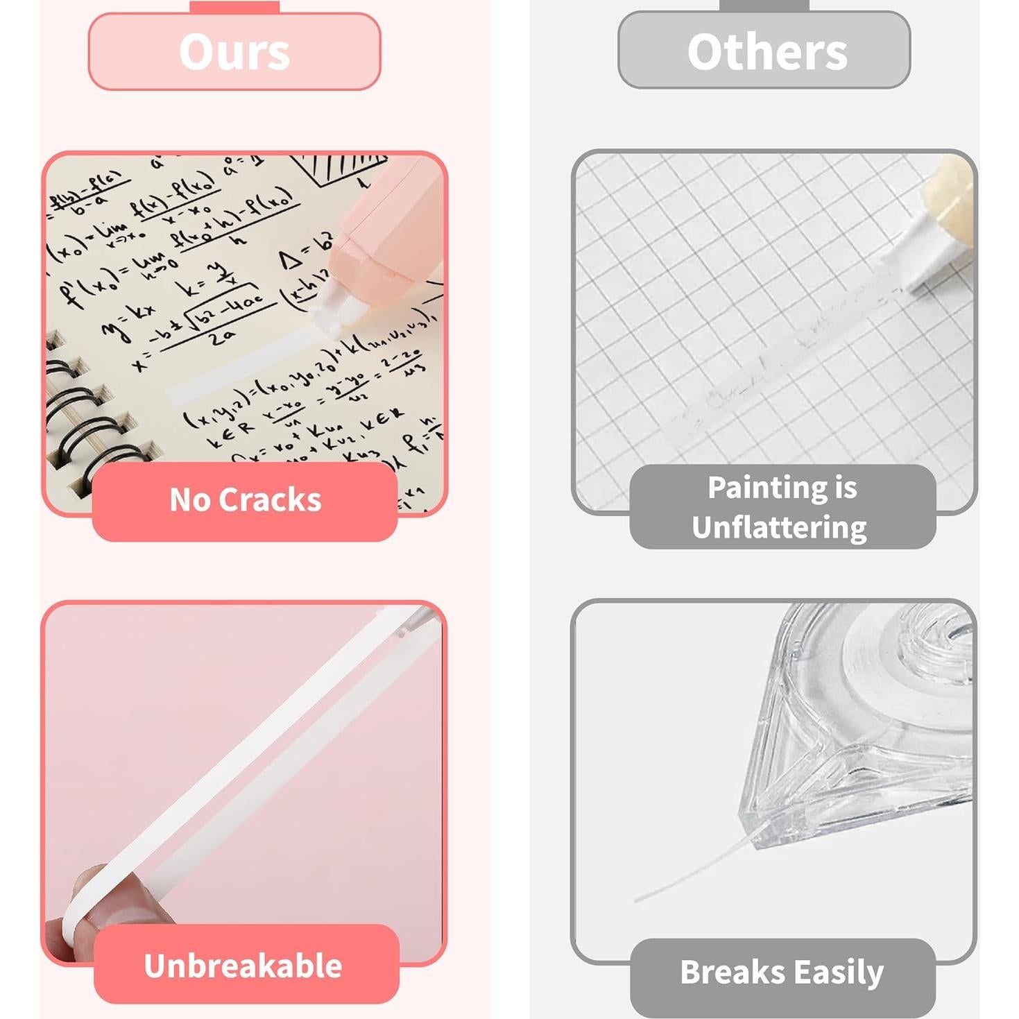 Cinta Correctora Mr. Pen 6 pcs 0.51 cm x 500.3 cm Mocha Blush