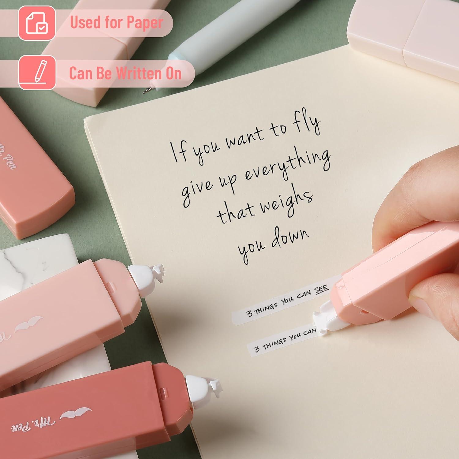 Cinta Correctora Mr. Pen 6 pcs 0.51 cm x 500.3 cm Mocha Blush