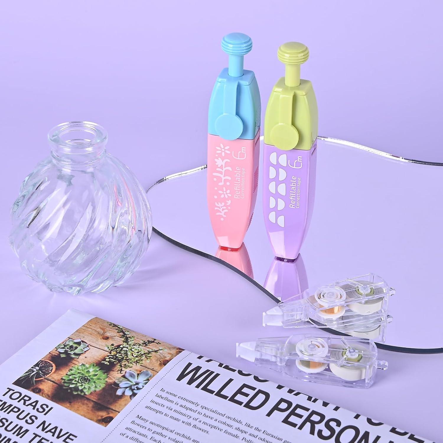 Cinta Correctora Retráctil Valtiner Blanca con 4 Recargas