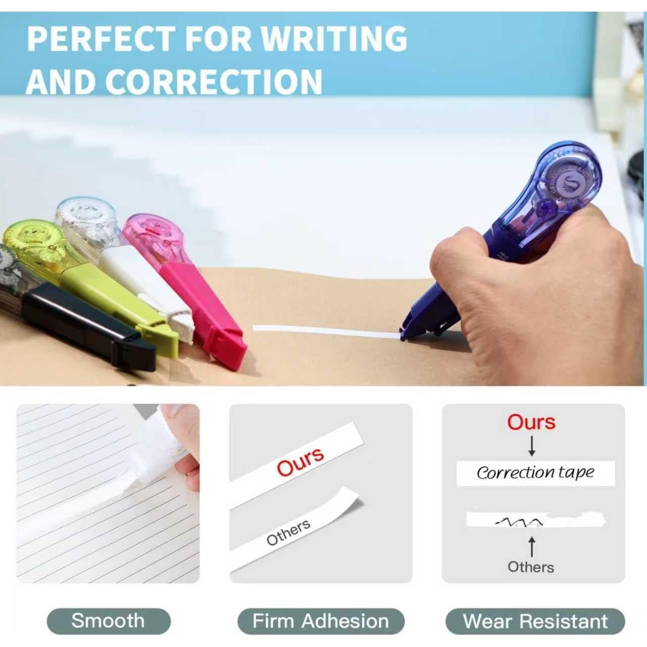 Cinta Correctora WISOPTUS 10 Unidades 6m Secado Instantáneo