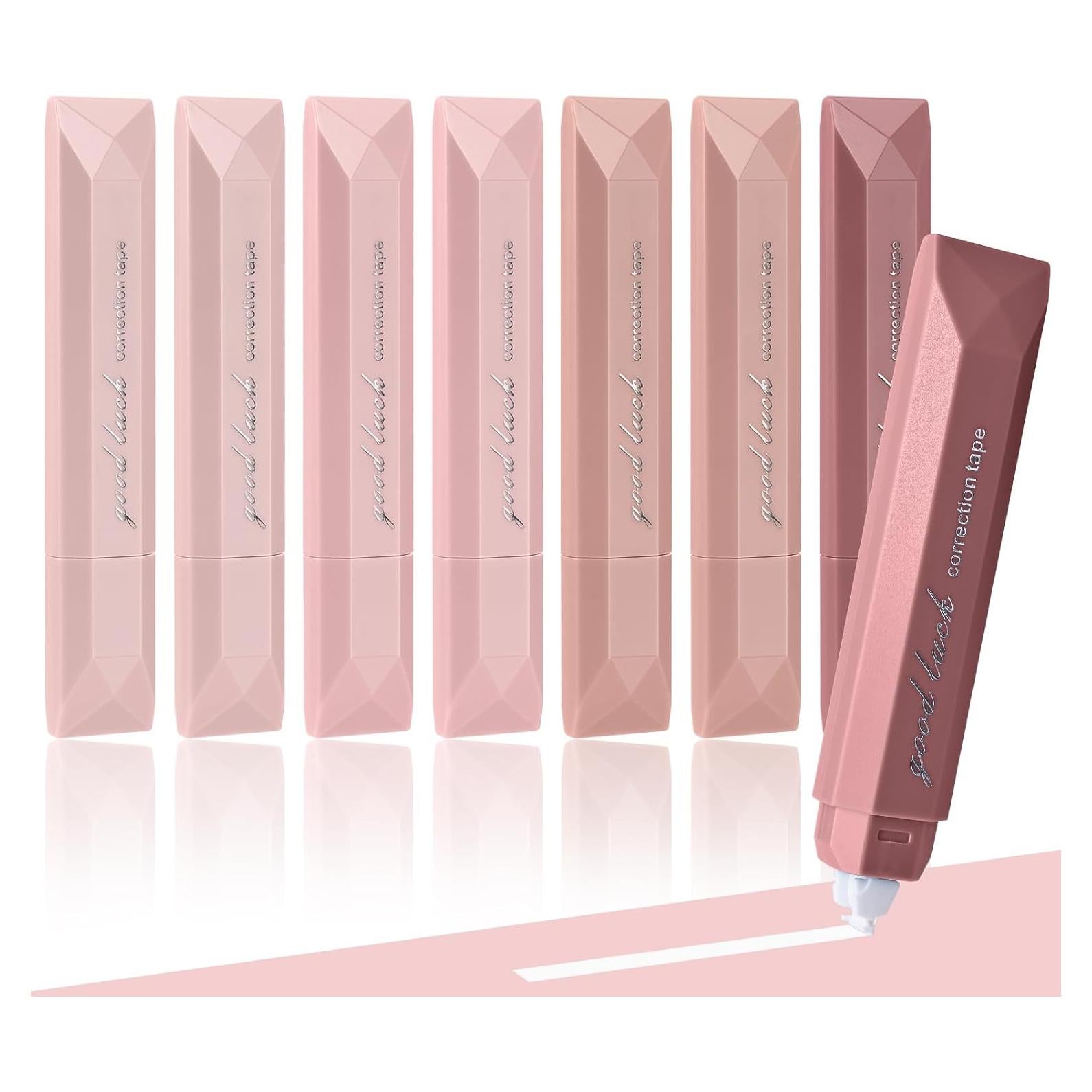 Cinta Correctora BAYTORY 8 Pcs Rosa 0.5 cm x 6 m Estética