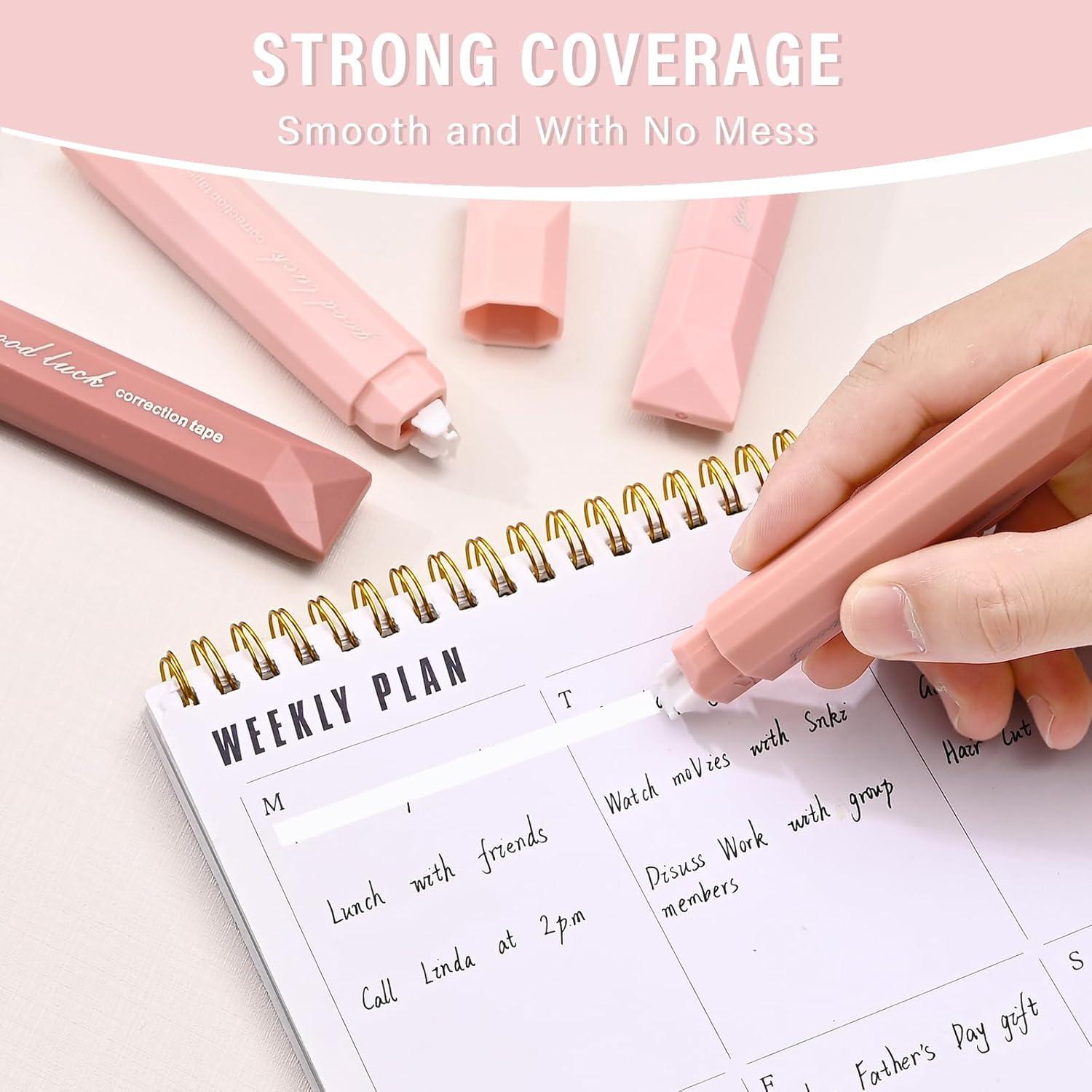 Cinta Correctora BAYTORY 8 Pcs Rosa 0.5 cm x 6 m Estética