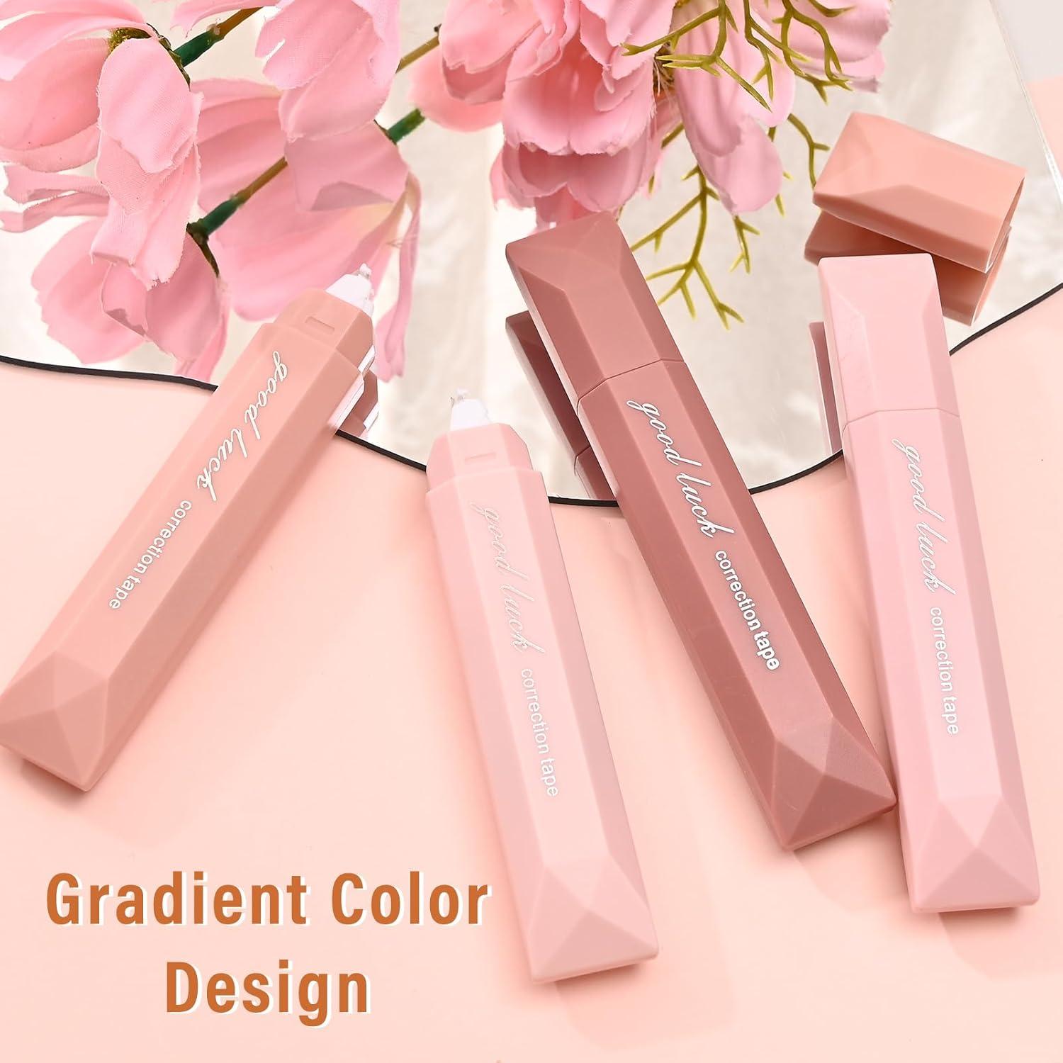 Cinta Correctora BAYTORY 8 Pcs Rosa 0.5 cm x 6 m Estética