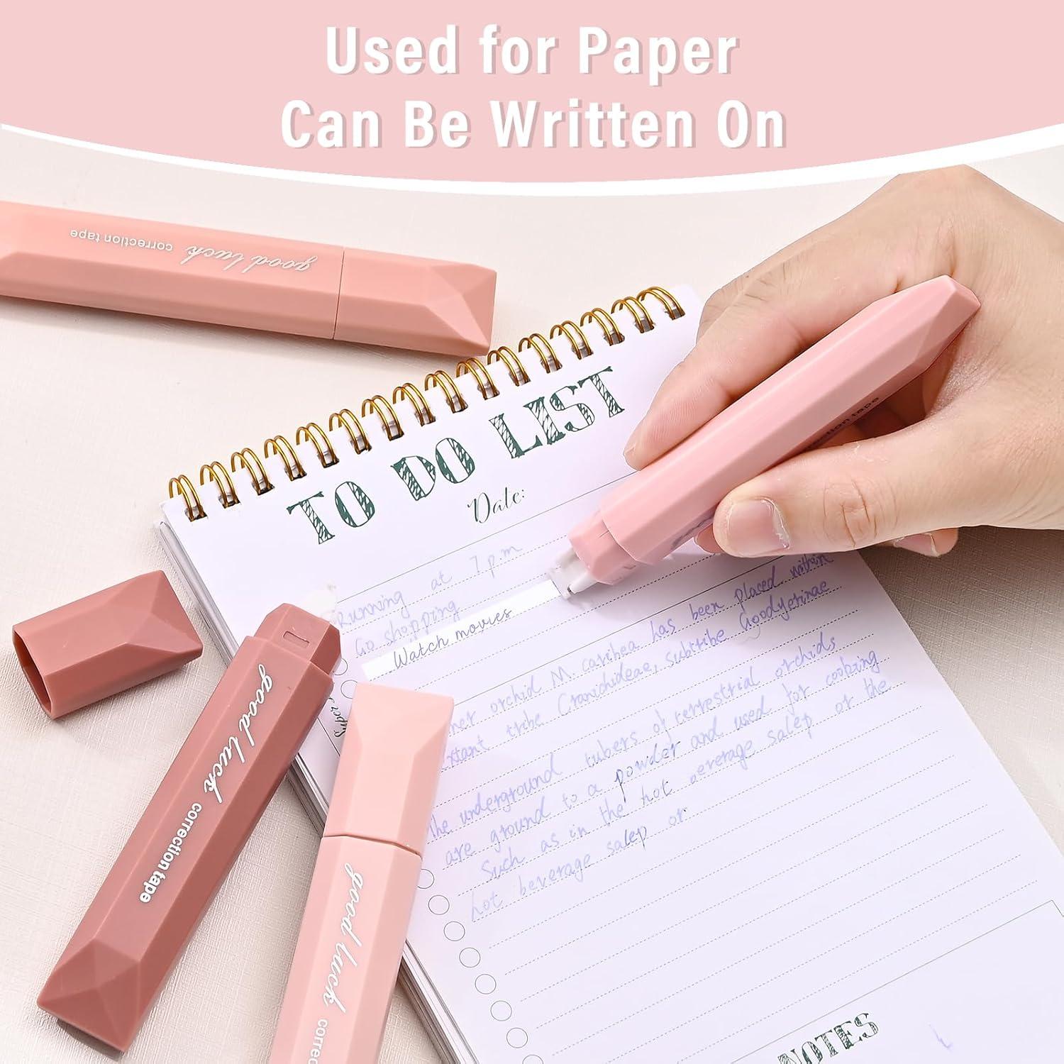 Cinta Correctora BAYTORY 8 Pcs Rosa 0.5 cm x 6 m Estética