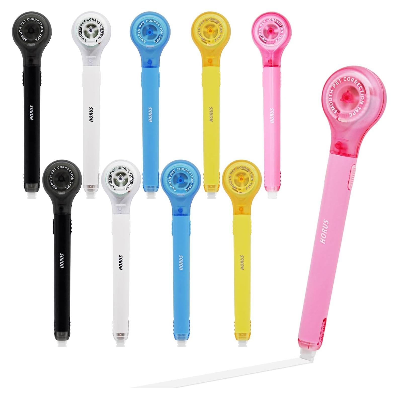 Paquete de 10 bolígrafos de cinta correctora DAMPEN 0.5 x 600 mm