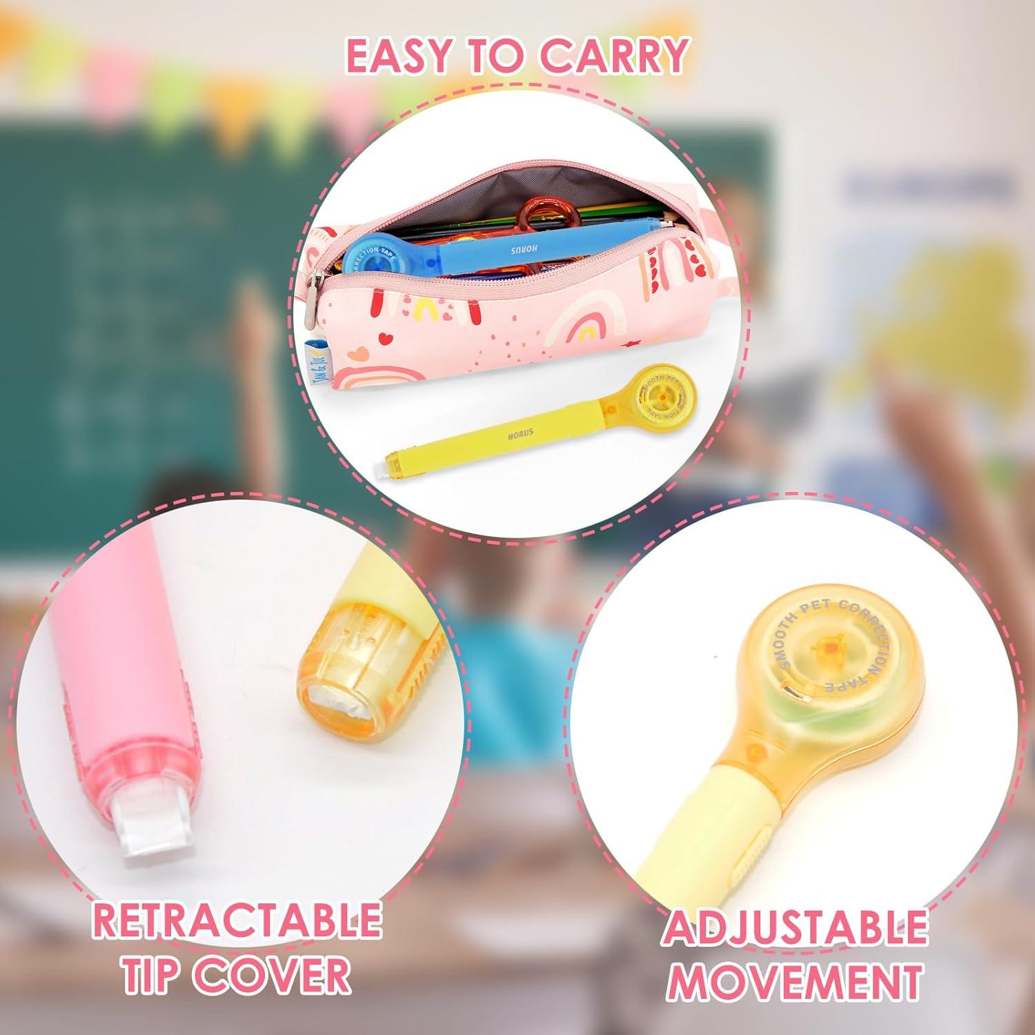 Paquete de 10 bolígrafos de cinta correctora DAMPEN 0.5 x 600 mm