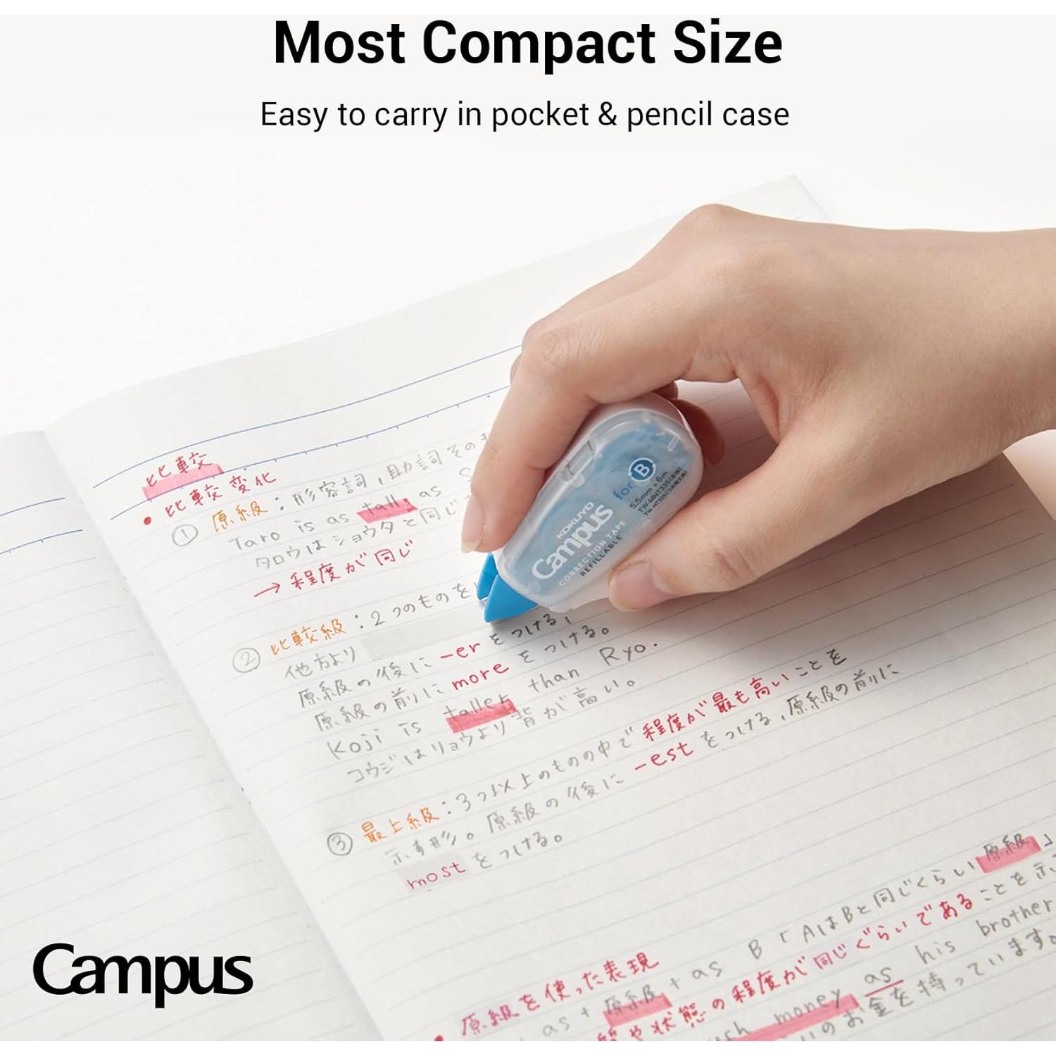 Cinta Correctora KOKUYO TW-NT305X3 6m Azul Paquete de 3