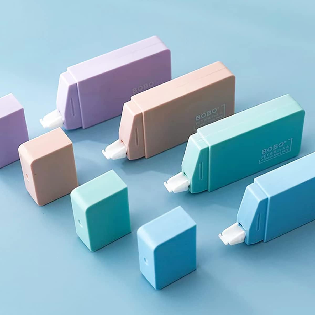 Cinta Correctora LOPURO 6 Pcs Color Pastel 5mm para Oficina