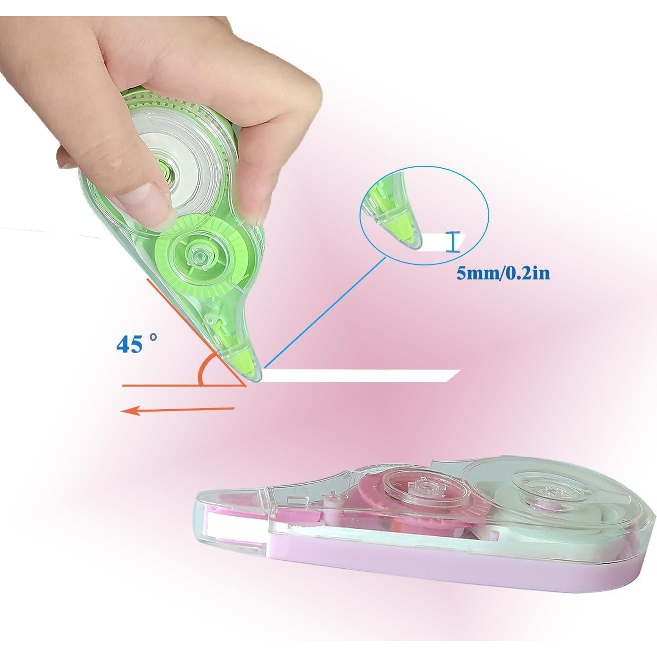 Cinta Correctora Blanca HeGangLy 12m - Paquete de 12 Unidades