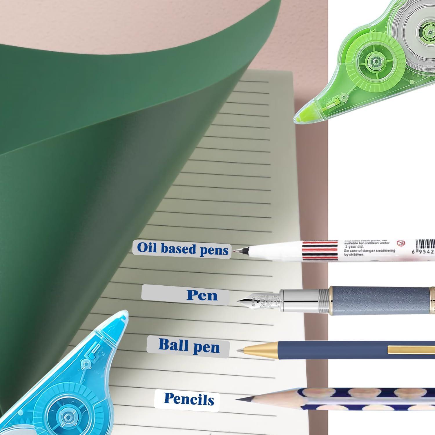 Cinta Correctora Blanca HeGangLy 12m - Paquete de 12 Unidades