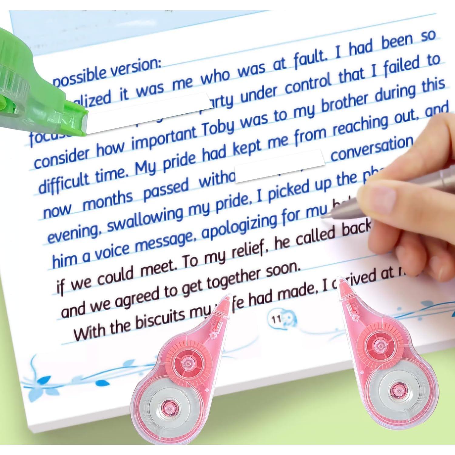 Cinta Correctora Blanca HeGangLy 12m - Paquete de 12 Unidades