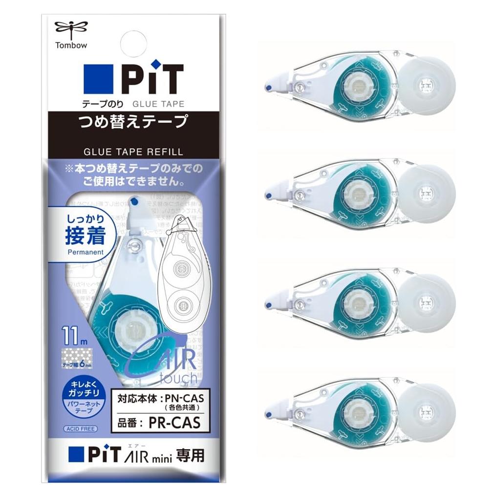 Tombow PR-CAS-5P Cartuchos de Cinta Pegamento Pit Air Mini 5 Pzas