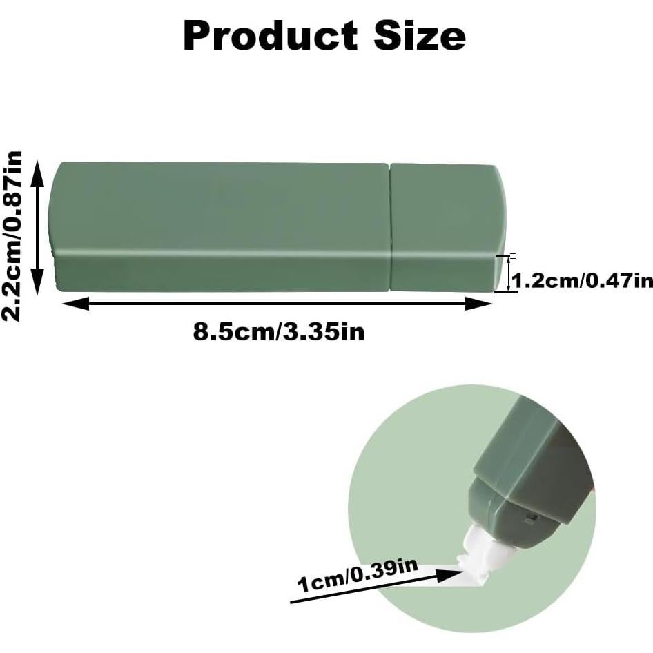 Cinta Correctora TopHomer 6 Pcs Verde Secado Rápido