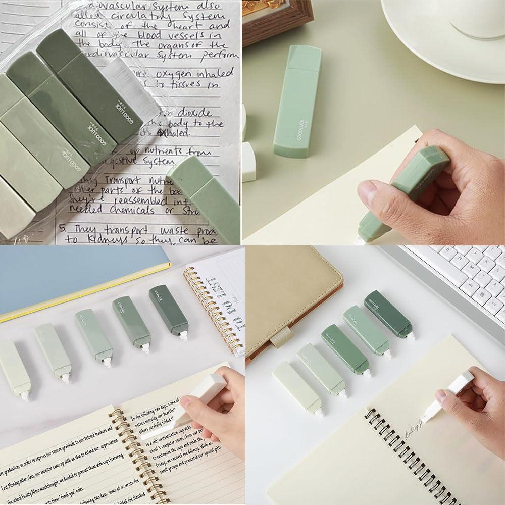 Cinta Correctora TopHomer 6 Pcs Verde Secado Rápido