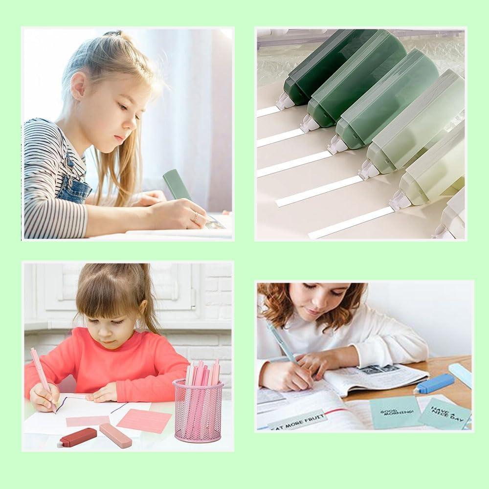 Cinta Correctora TopHomer 6 Pcs Verde Secado Rápido