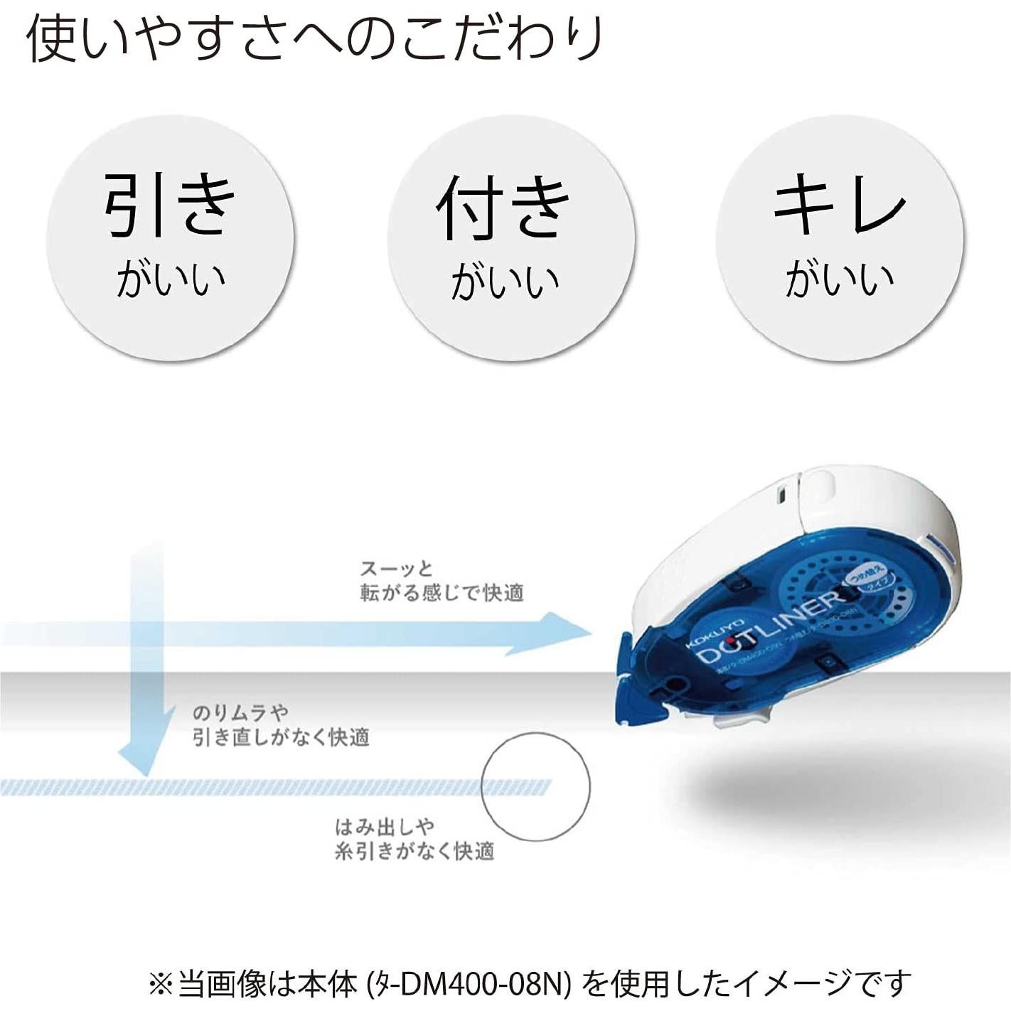 Cinta Adhesiva Doble Cara KOKUYO 16m x 0.84cm Rosa para Scrapbooking