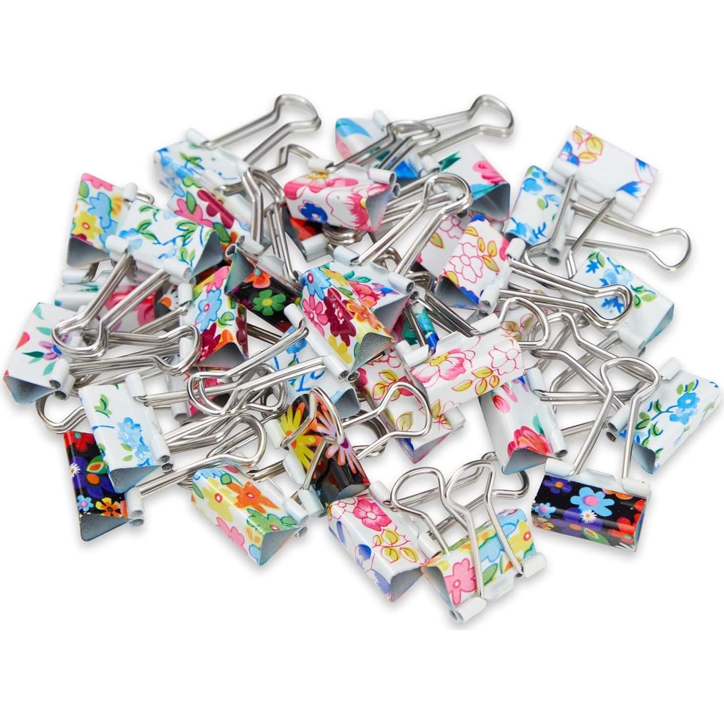 Clips de Binder Decorativos Juvale 40 Piezas Multicolor 3.81cm