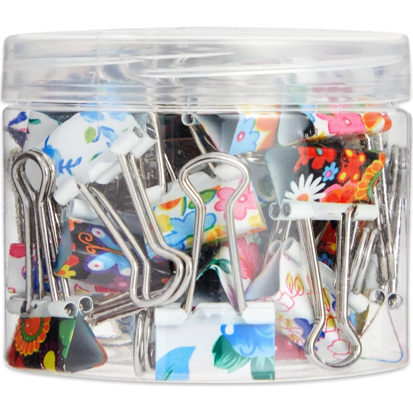 Clips de Binder Decorativos Juvale 40 Piezas Multicolor 3.81cm