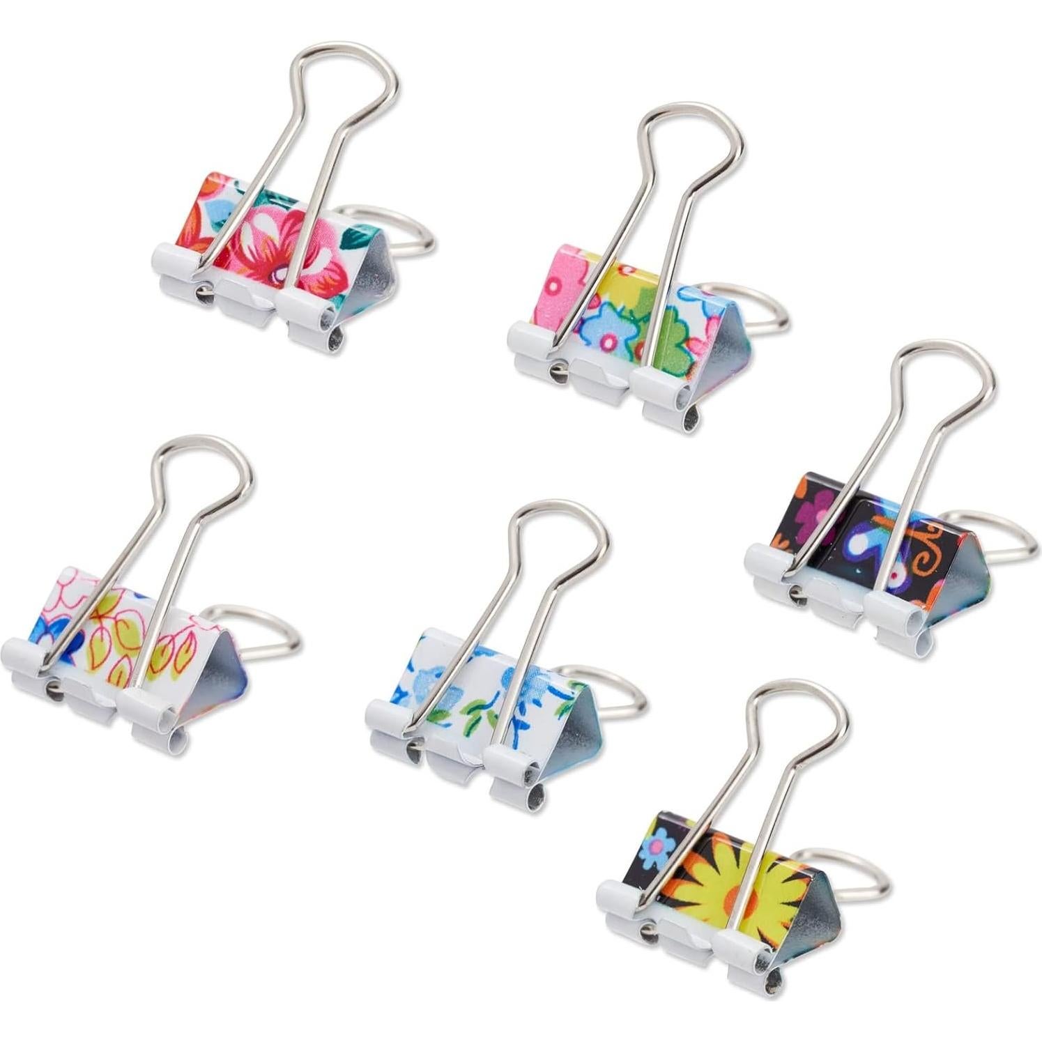Clips de Binder Decorativos Juvale 40 Piezas Multicolor 3.81cm