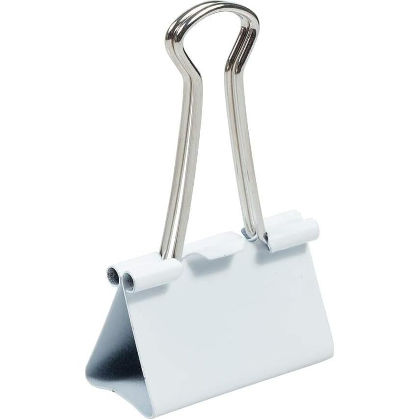 Clips de Carpeta Grandes JAM Paper 41mm Blancos - 12/Paq