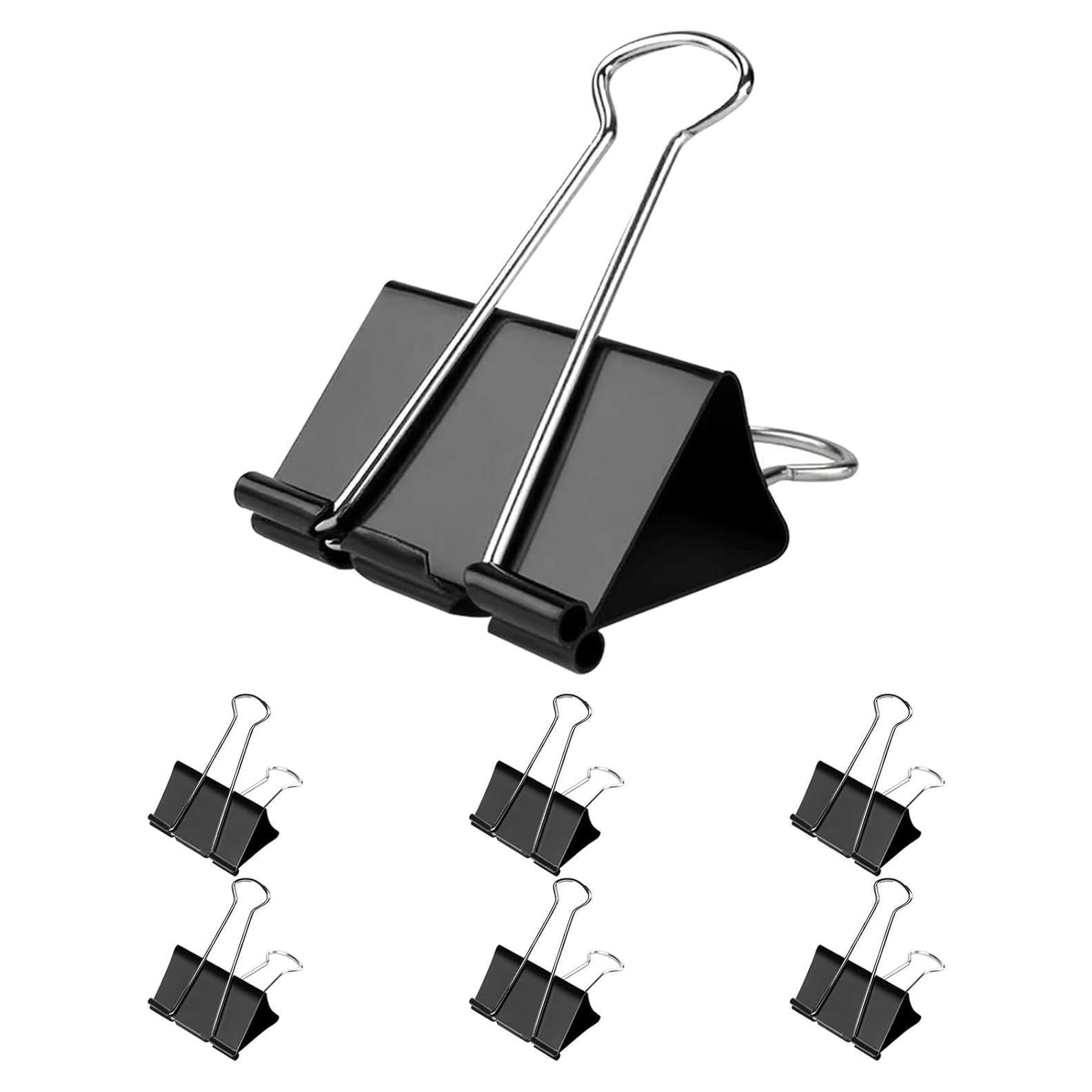 Clip de Carpeta Jumbo Nomatox 7.6 cm Paquete de 6 Negro