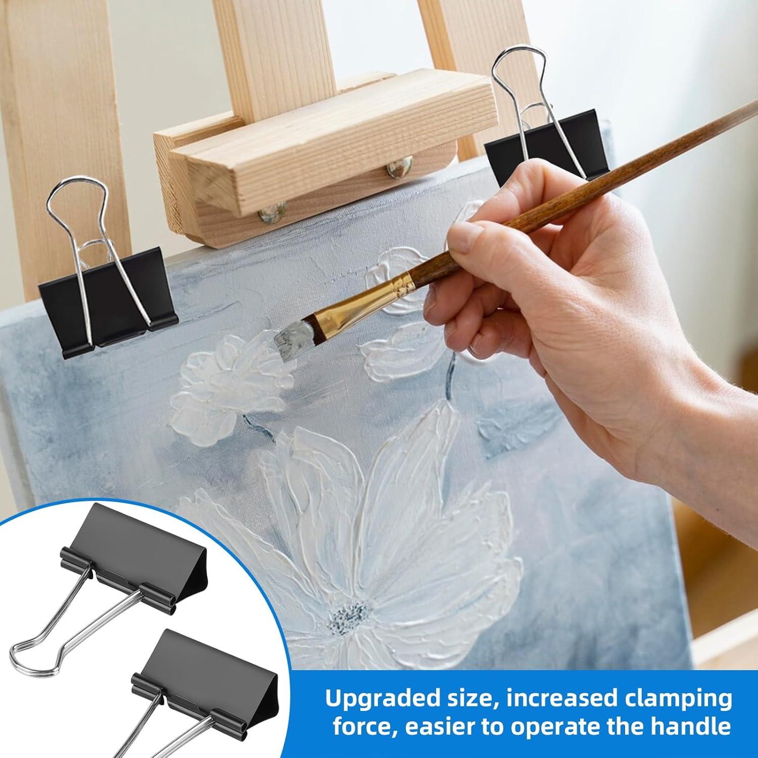 Clip de Carpeta Jumbo Nomatox 7.6 cm Paquete de 6 Negro