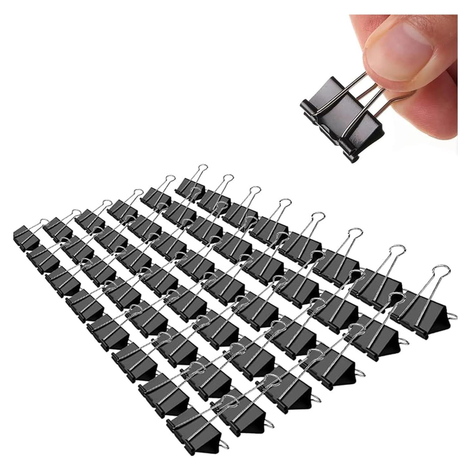 Clips de Carpeta Panpub 19mm Negro Paquete de 288 Piezas