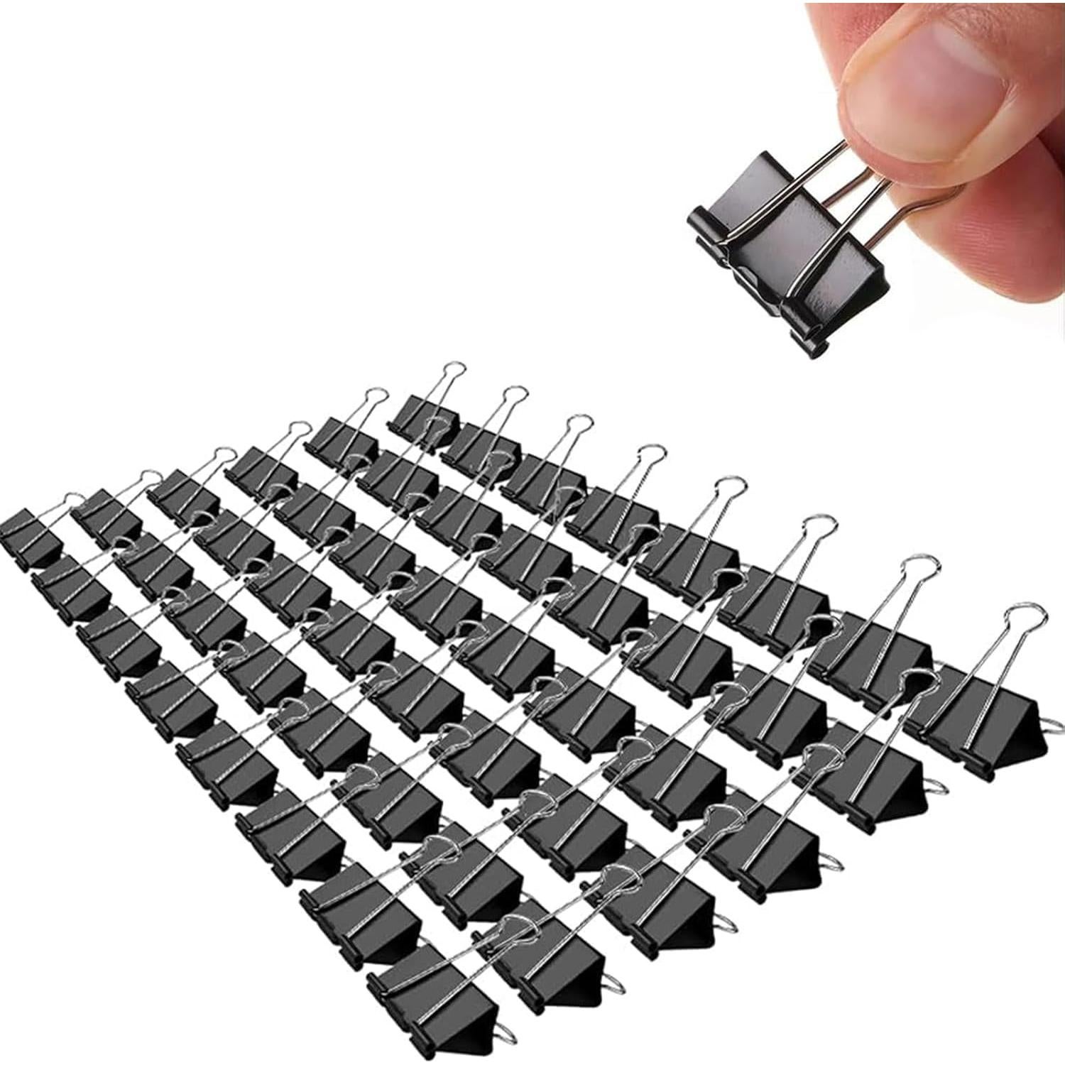 Clips de Carpeta Panpub 19mm Negro Paquete de 288 Piezas